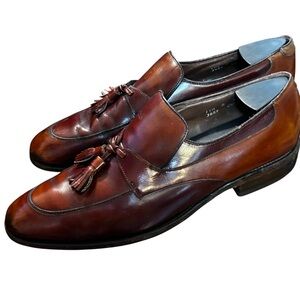Allen Edmonds Grayson  Slip-on Tassel Loafers Dark Chili Leather